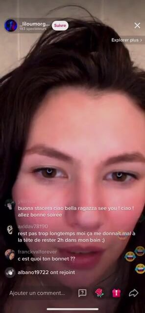 French girl  was taking a shower  and did multiple nip slip during her tiktok live ! Enjoy