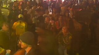 multiple women flashing boobs at mardi gras 2022 on earth cam #1