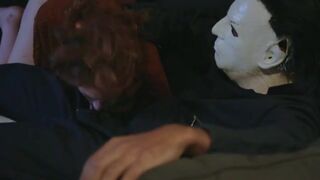 Michael Myers fucking the babysitter's throat