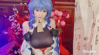 Ganyu having some horny fun - Genshin Impact cosplay by Hidori Rose #1